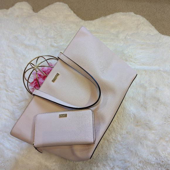 kate spade Handbags - Kate Spade pink tote and  zippy wallet set